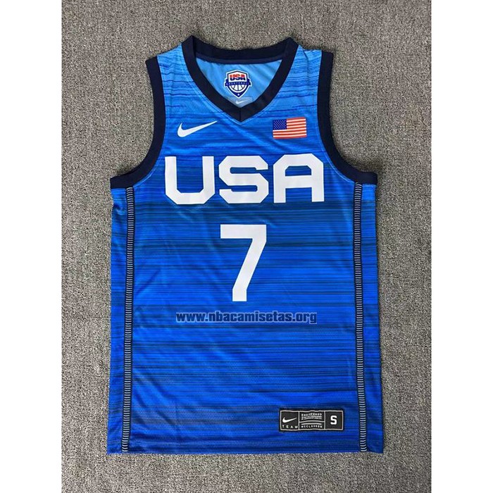 Camiseta USA 2021 Kevin Durant NO 7 Azul